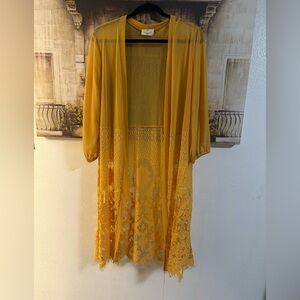 NEW Sheer Lace Kimono Duster